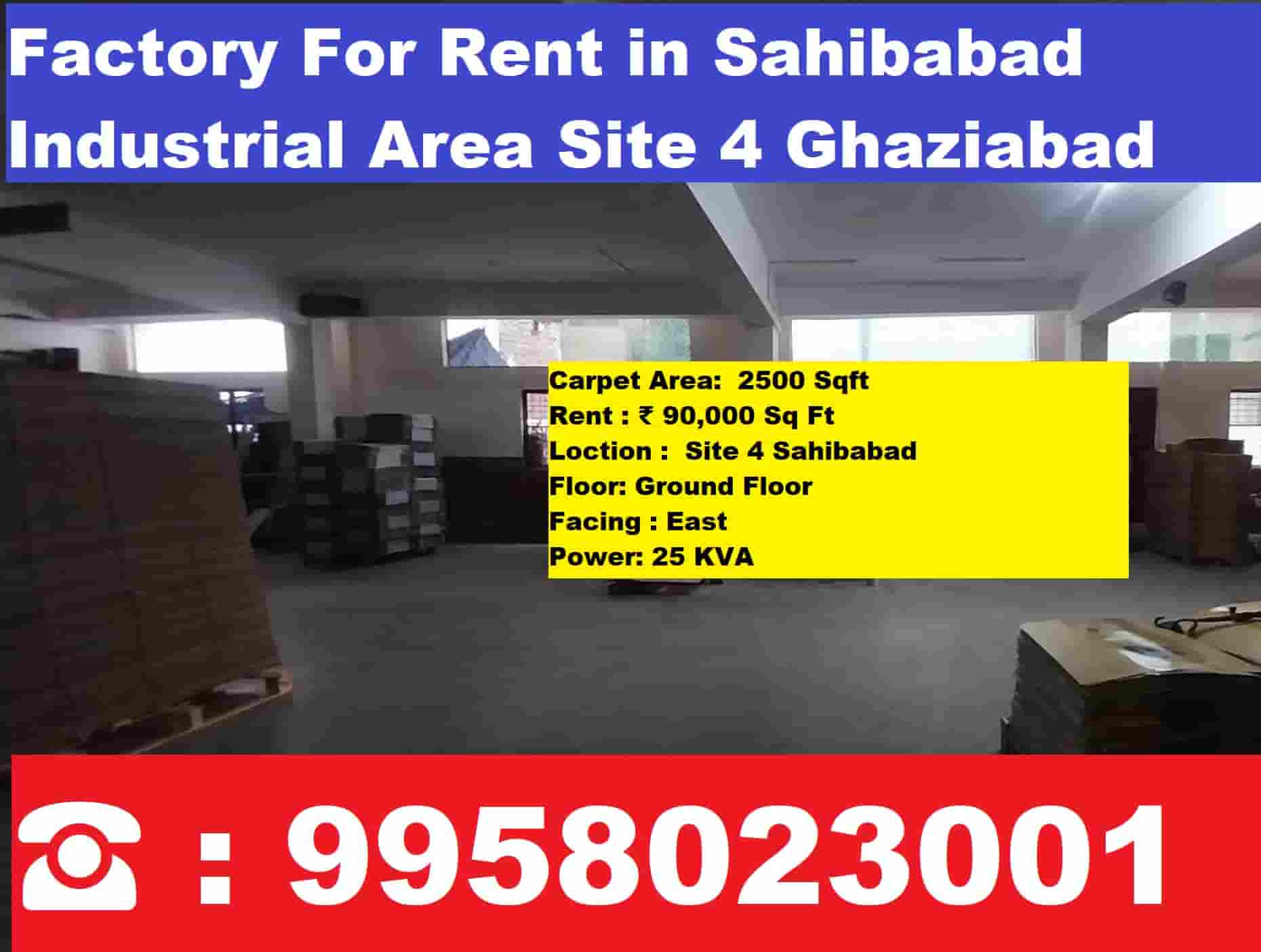 Factory for Rent in Sahibabad Industrial Area Site