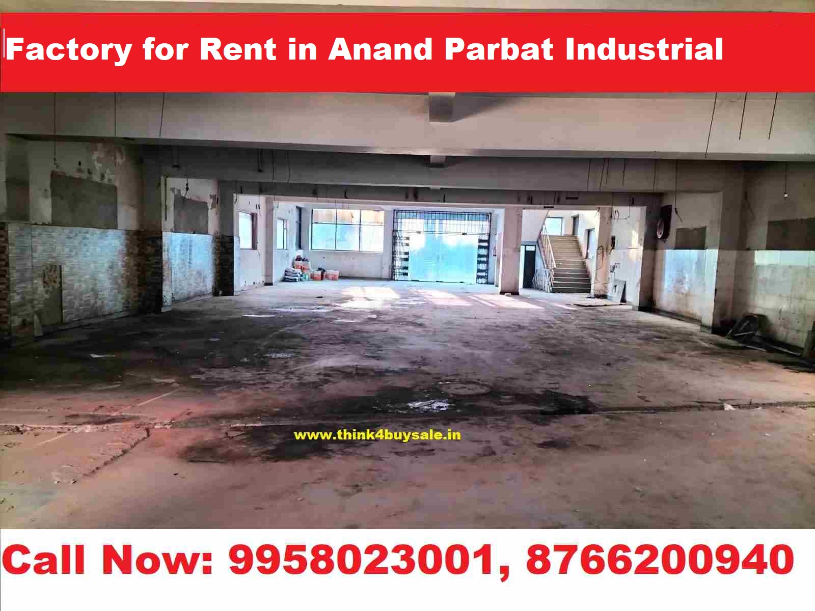Factory for Rent in Anand Parbat Industrial Area